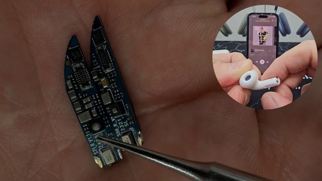 Разбор наушников AirPods Pro 2 с чипом Airoha 1571AM сравнению с ч?