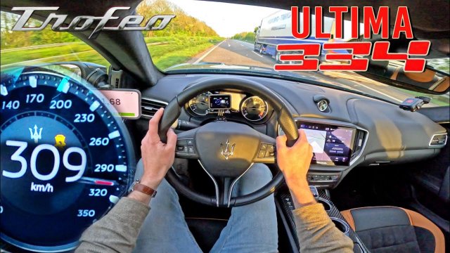 Maserati Ghibli Ultima 334 - САМЫЙ БЫСТРЫЙ СЕДАН на АВТОБАНЕ AutoTopNL