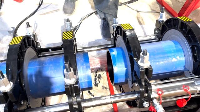 Процесс стыковой сварки ПНД труб , RED-315, производство О