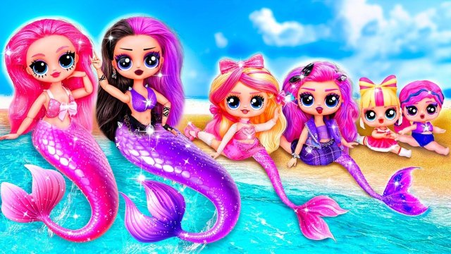 Милашка и Рок Сестры Русалки взрослеют вместе! Поделки для кукол