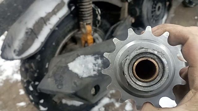 Трицикл из скутера на резине мотоблок