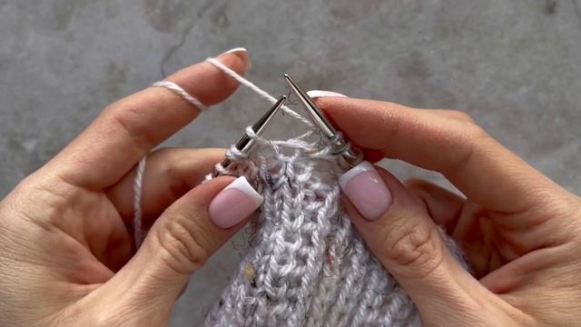 ЦЕЛЬНОВЯЗАННАЯ ПЛАНКА в изделии с утолщенным краем