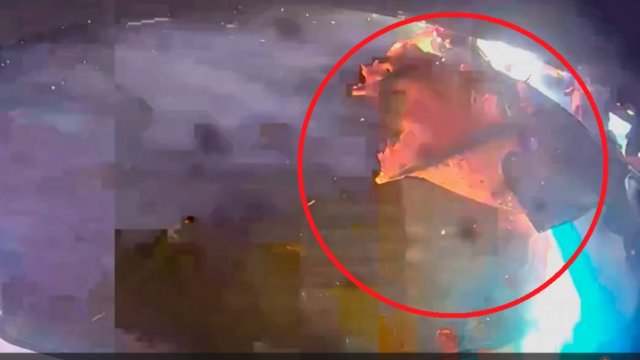 Авария Starship во время девятого тестового полёта, 28.05.25