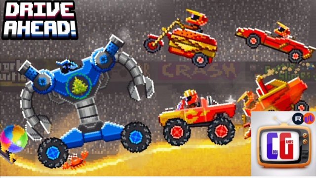 КРАМПУС В ОТПУСКЕ! Безумные ЗАДАНИЯ Мульт игра для детей Битва тачек Drive AHEAD