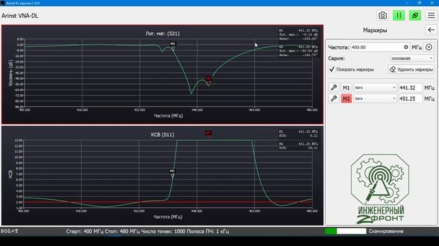Настройка дуплексного фильтра