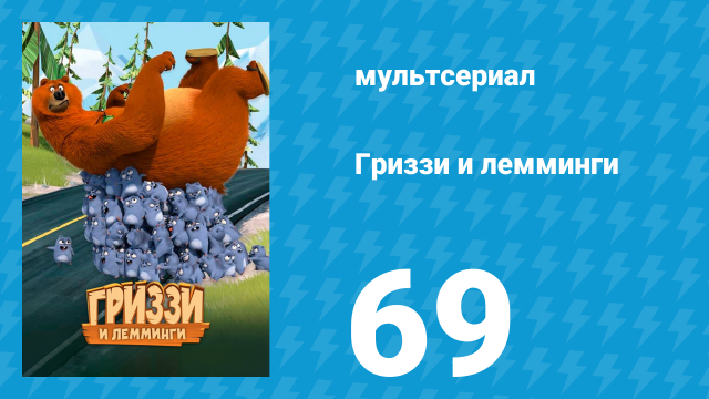 Гриззи и лемминги 1 сезон 69 серия «Встряхнутый медведь» (мультсериал, 2016)