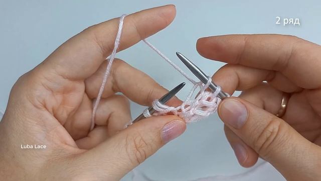 ВЯЖЕТСЯ НЕ ГЛЯДЯ. Простой ажурный узор спицами.