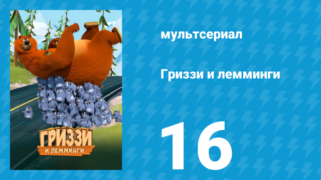 Гриззи и лемминги 1 сезон 16 серия «Случайный медведь» (мультсериал, 2016)