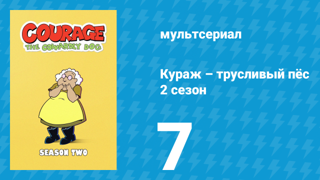 Кураж – трусливый пёс 2 сезон 7 серия «телевидение / Великолепная Мюриел» (мультсериал, 2000)