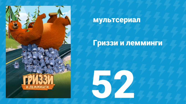 Гриззи и лемминги 1 сезон 52 серия «Медвежьи дроби» (мультсериал, 2016)