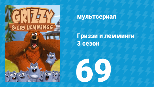 Гриззи и лемминги 3 сезон 69 серия «Накрененные лемминги» (мультсериал, 2016)