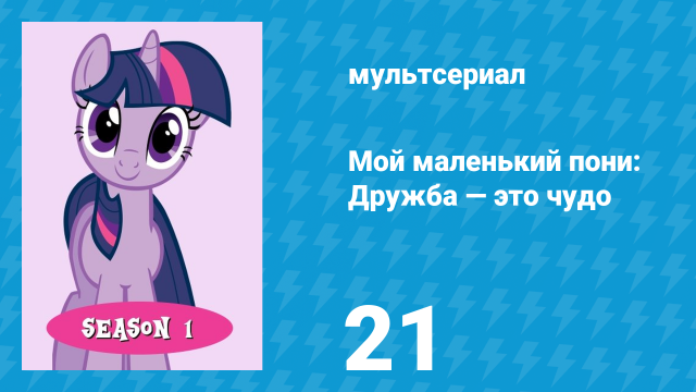 Мой маленький пони: Дружба — это чудо 1 сезон 21 серия (мультсериал, 2010)