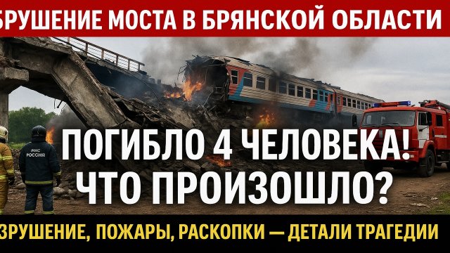 Обрушение моста в Брянской области: что известно на данный момент