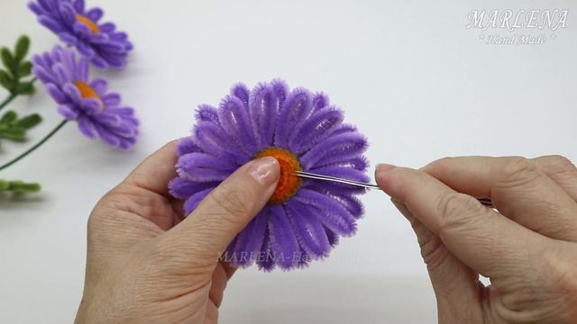 Цветы РОМАШКИ своими руками из синельной проволоки (Flo