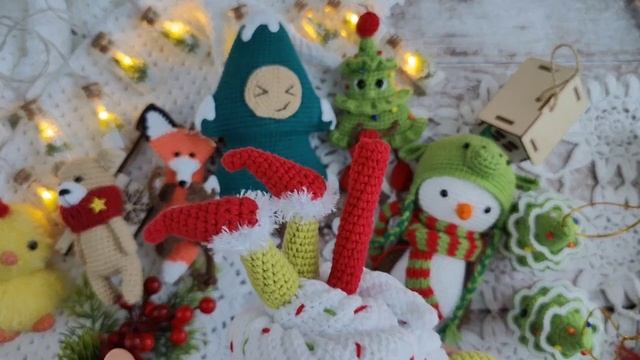 Новогодние игрушки крючком. Пополнение в магазине "Твоя полка". Вязовлог № 8