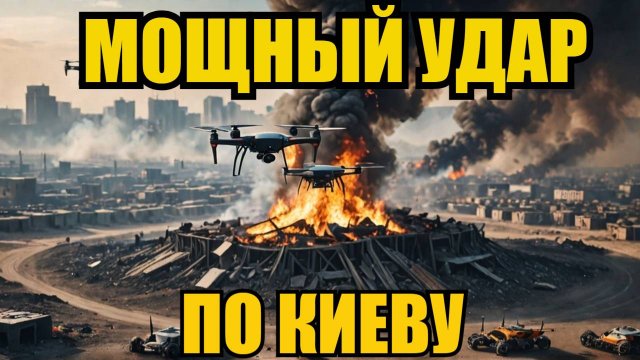 КИЕВ ЗА НОЧЬ ПРЕВРАТИЛИ В КЛАДБИЩЕ Тела французов некуда складывать 400 дронов от Харькова до Одессы