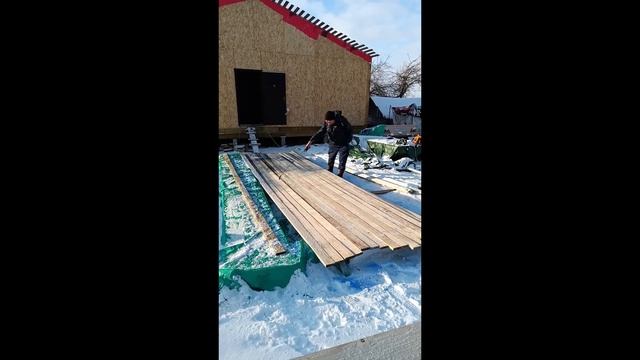 ОБРЕШЁТКА усиленная доска 25х100 шаг 100мм под профнастил