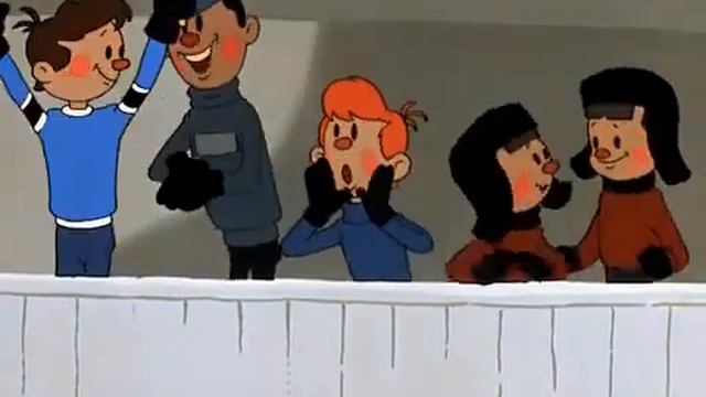 Советский мультфильм про хоккей "ШАЙБУ! ШАЙБУ! (1964) Деж?