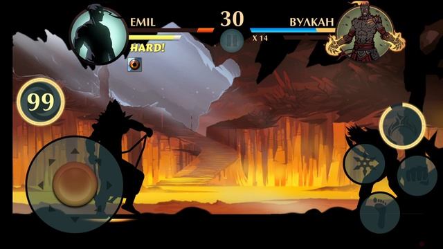 Shadow Fight 2 мощный сет против подземелья