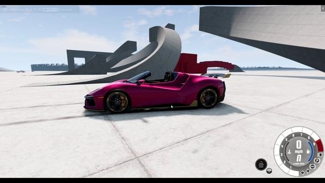 спорткары дико бьются на этой карте. сетчатая карта BEAM NG