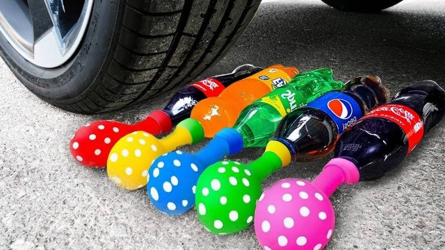 Мультики для детей. Яркие Мультики - Давим газировку и игрушки. Детские мультики для малышей