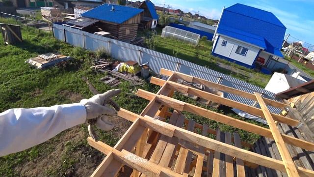 Односкатная крыша своими руками. Стропила и Обрешетка
