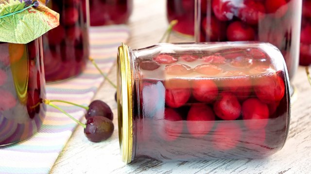 🍒Черешня в сиропе на зиму! Концентрированный компот из черешни на зиму!