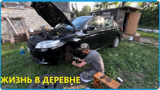 Забрали машину родителей с ремонта, окучили картошку трактором Т-40, деревенская жизнь