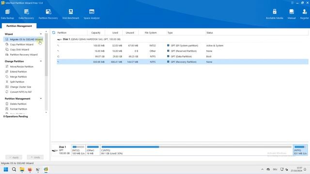 MiniTool Partition Wizard FREE - HDD/SSD - просто управление разделами д?