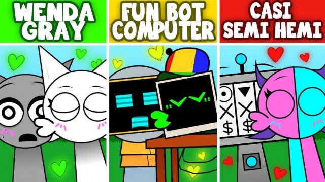 INCREDIBOX SPRUNKI 💋 | SINNER: ВСЕ ПОЦЕЛУИ! 😘💔 ГОРЯЧАЯ ПОДБОРКА!