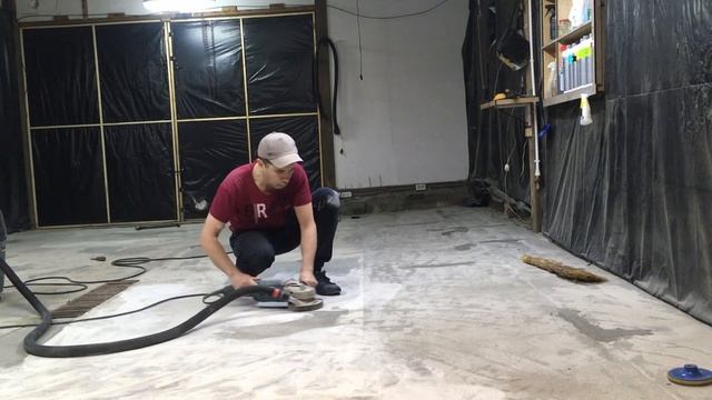 Шлифования бетонного Пола под покраску