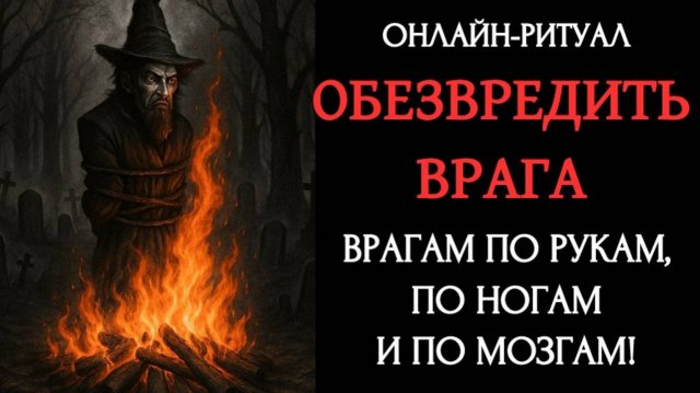 06.06. ОБЕЗВРЕЖИВАНИЕ ВРАГА. ОНЛАЙН-РИТУАЛ С ОБРАТКОЙ