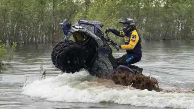 ПОКАТУШКА ПО РАЗЛИВАМ🚜💦 ПРЕОДОЛЕВАЕМ БРОДЫ🦾 ТЕСТИРУЕМ НОВЫЕ BRP G-3 ☝🏼 КВАДРОБРАТЬЯ ВОЛГОГРАД