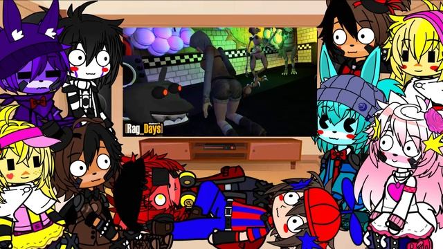 Фнаф 1 и 2 реагирует на 16+Rag Days Sketch Где Руг Дейс ! five nights at