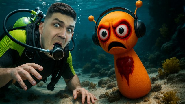 Нашел SPRUNKI под водой, с помощью акваланга на дне озера, а там...
