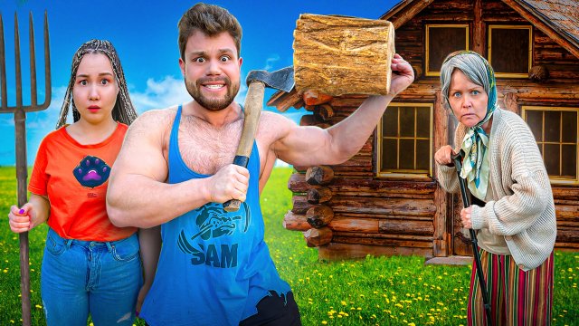 24 Часа в Деревне у Бабушки!