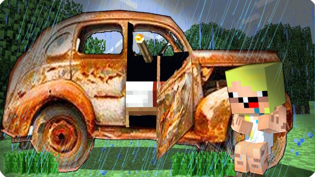 😢 ТЕПЕРЬ Я ЖИВУ в СТАРОЙ ЗАБРОШЕННОЙ МАШИНЕ в МАЙНКРАФТ! НУБИК НЕТ ДОМА