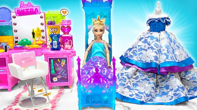 👑Утро с королевой Эльзой 🏰 Весёлые поделки для принцессы