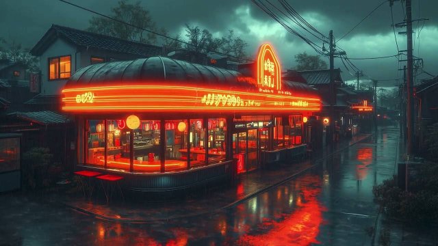 Cafés in the Rain 🌧️