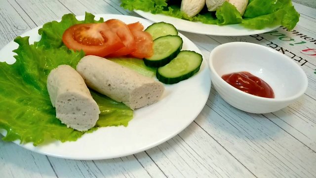 Домашние куриные сосиски