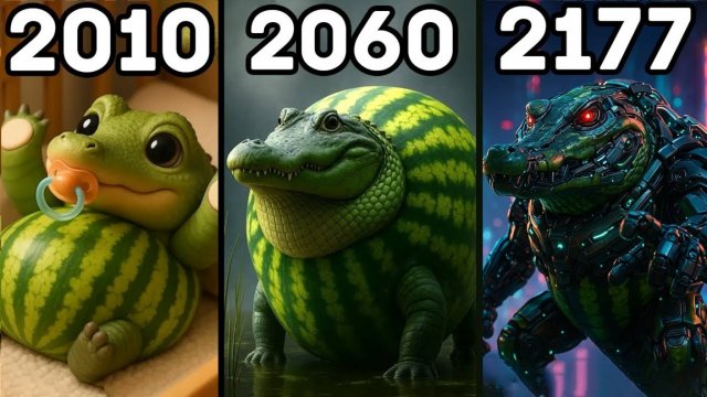 Эволюция Глорбо Фруттодрилло (Маленькие Glorbositos говорят «Фрутодило») 🍍🦎  Итальянский брейнрот