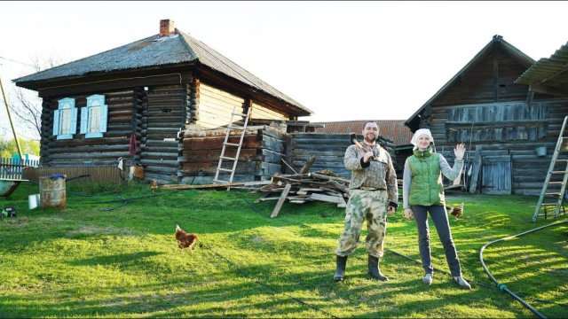 В МАЛЕНЬКОЙ ДЕРЕВНЕ СТРОИМ ДОМ СВОЕЙ МЕЧТЫ | ПЕРВЫЙ ЭТАП | ВСПАХАЛИ ОГОРОД | САХАРНЫЕ ЛЕПЁШКИ КЯТА