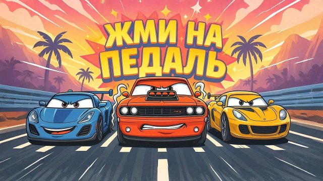 ЖМИ ЖМИ НА ПЕДАЛЬ. Песенки Для Детей