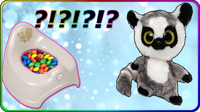 Живая кукла лемур Гоша на горшке! Объелся конфет!