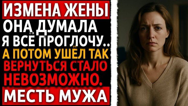 Раскрыта измена жены! Одно уведомление и вся её жизнь пошла под откос. Ушёл молча. Мести мужа.