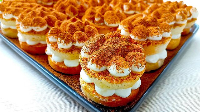 Мягкое и насыщенное пирожное тирамису дома! + Рецепт печенья савоярди!