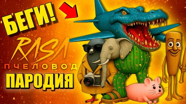 Голубиро шпиониро Итальянские мемы и Мышка сосиска - песня клип Брейнрот пародия Крипти анимация