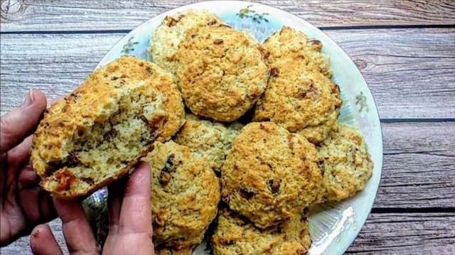 Замесила испекла! Овсяное печенье на кефире. Простой рецепт.