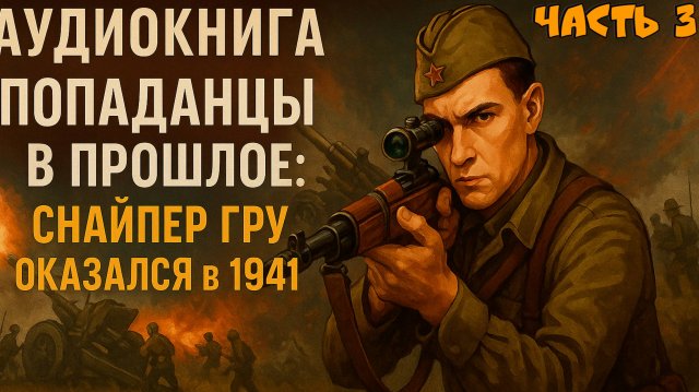 Попаданец в 1941. Часть 3 — Аудиокнига | Снайпер ГРУ во ВОВ | Аудиокниги про попаданцев