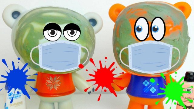 Ми-ми-мишки с маской на лице. Кеша и Тучка из мультика решили стать еще красивее.